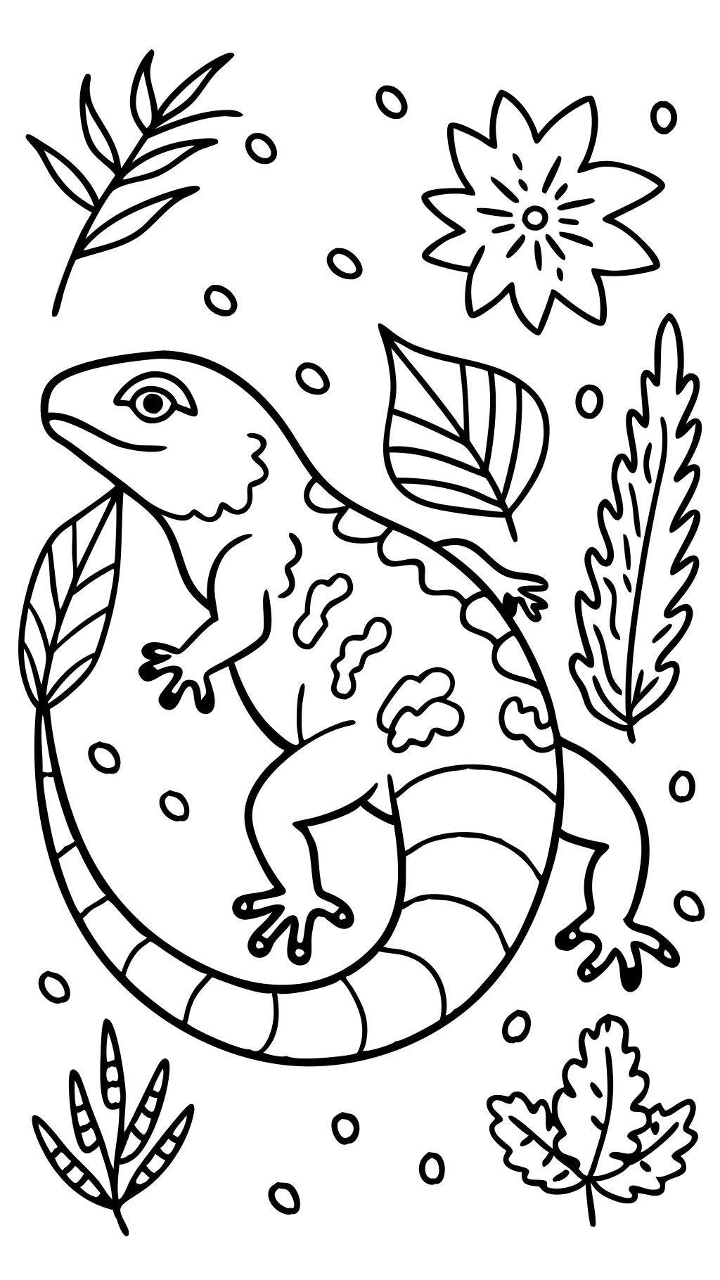 coloriage lézard